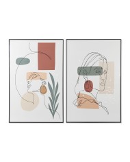 Quadro Home ESPRIT Astratto Moderno 80 x 3,5 x 120 cm (2 Unità)