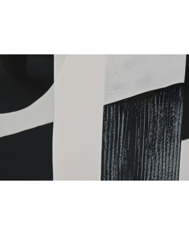Quadro Home ESPRIT Bianco Nero Moderno 80 x 3,5 x 120 cm (2 Unità)