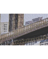 Quadro Home ESPRIT Bianco Dorato Porporina Londra Loft 150 x 3 x 100 cm (2 Unità)