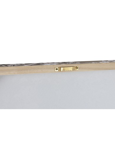 Quadro Home ESPRIT Bianco Nero Dorato Parigi Loft 60 x 2,5 x 80 cm (2 Unità)