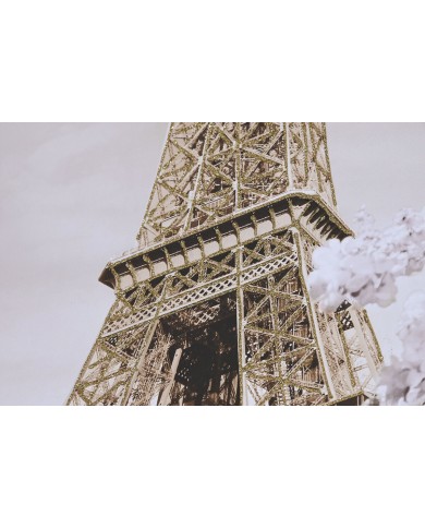 Quadro Home ESPRIT Bianco Nero Dorato Parigi Loft 60 x 2,5 x 80 cm (2 Unità)