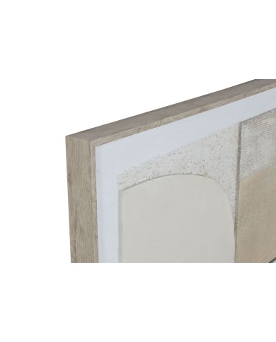 Quadro Home ESPRIT Marrone Nero Astratto Città 82 x 3,8 x 102 cm (2 Unità)