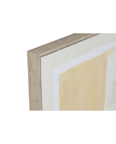Quadro Home ESPRIT Nero Beige Astratto Città 82 x 3,8 x 82 cm (2 Unità)