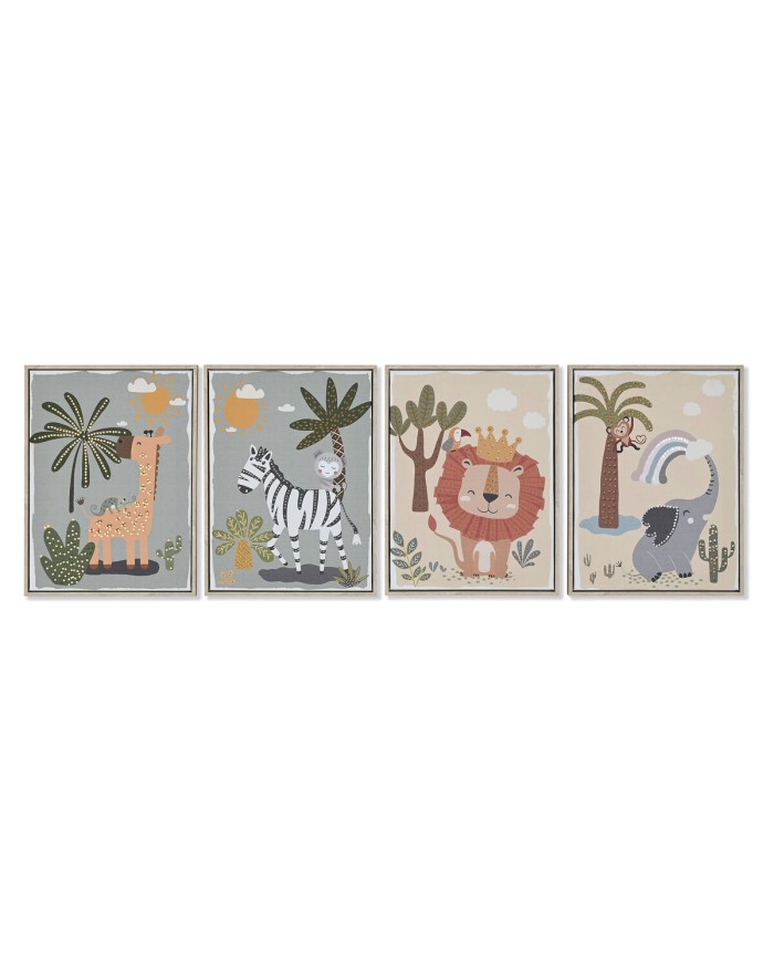 Quadro Home ESPRIT Per bambini animali 30 x 3 x 40 cm (4 Unità) Quadro Home ESPRIT Per bambini animali 30 x 3 x 40 cm (4 Unità)