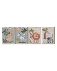 Quadro Home ESPRIT Marrone Beige Moderno Città 60 x 4 x 80 cm (6 Unità)