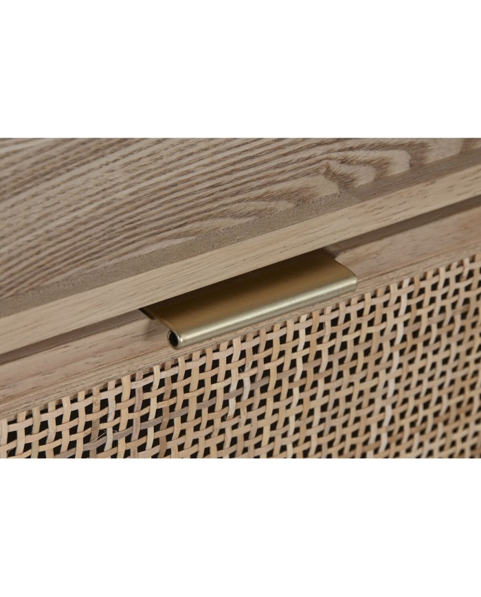 Cassettiera Home ESPRIT Rattan Abete Tropicale 52 x 35 x 100 cm