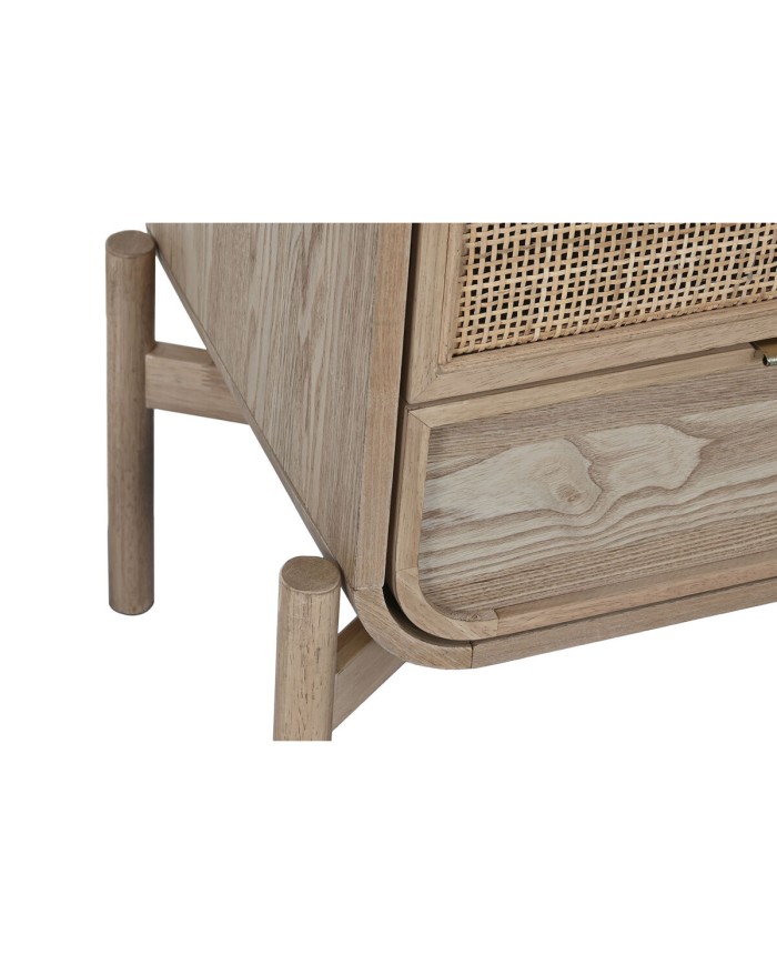 Cassettiera Home ESPRIT Rattan Abete Tropicale 52 x 35 x 100 cm