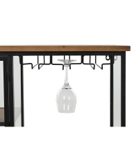 Portabottiglie Home ESPRIT Nero Naturale Legno Metallo Cristallo 102 x 32 x 60 cm Portabottiglie Home ESPRIT Nero Naturale Legno Metallo Cristallo 102 x 32 x 60 cm