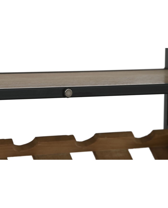 Portabottiglie Home ESPRIT Nero Naturale Legno Metallo Cristallo 102 x 32 x 60 cm Portabottiglie Home ESPRIT Nero Naturale Legno Metallo Cristallo 102 x 32 x 60 cm