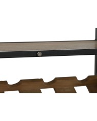 Portabottiglie Home ESPRIT Nero Naturale Legno Metallo Cristallo 102 x 32 x 60 cm Portabottiglie Home ESPRIT Nero Naturale Legno Metallo Cristallo 102 x 32 x 60 cm