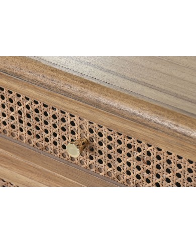 Cassettiera Home ESPRIT Marrone Acacia Legno MDF 80 x 34 x 75 cm Cassettiera Home ESPRIT Marrone Acacia Legno MDF 80 x 34 x 75 cm