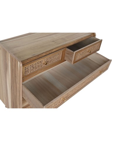 Cassettiera Home ESPRIT Marrone Acacia Legno MDF 80 x 34 x 75 cm Cassettiera Home ESPRIT Marrone Acacia Legno MDF 80 x 34 x 75 cm