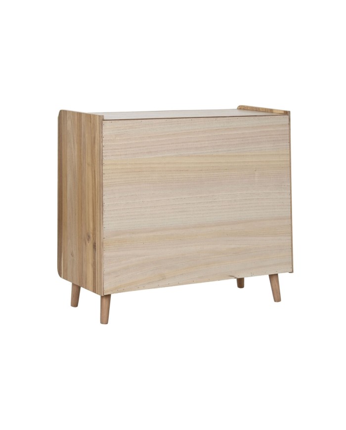 Cassettiera Home ESPRIT Marrone Acacia Legno MDF 80 x 34 x 75 cm