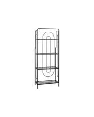 Scaffale Home ESPRIT Nero Metallo 60 x 27 x 160 cm Scaffale Home ESPRIT Nero Metallo 60 x 27 x 160 cm