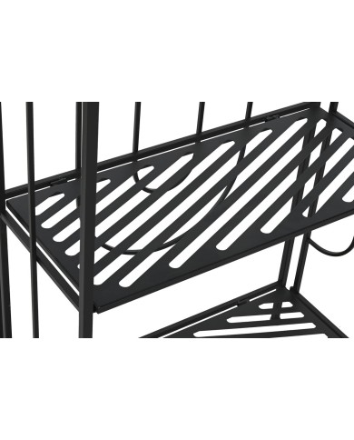 Scaffale Home ESPRIT Nero Metallo 60 x 27 x 160 cm
