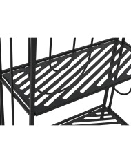 Scaffale Home ESPRIT Nero Metallo 60 x 27 x 160 cm Scaffale Home ESPRIT Nero Metallo 60 x 27 x 160 cm