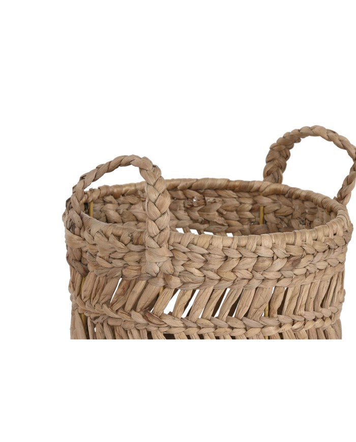 Set di Cestini Home ESPRIT Naturale Metallo Fibra naturale (3 Pezzi) Set di Cestini Home ESPRIT Naturale Metallo Fibra naturale (3 Pezzi)