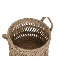 Set di Cestini Home ESPRIT Naturale Metallo Fibra naturale (3 Pezzi) Set di Cestini Home ESPRIT Naturale Metallo Fibra naturale (3 Pezzi)