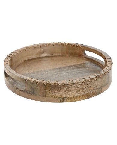 Vassoio per aperitivi Home ESPRIT Naturale Coloniale 30 x 30 x 5 cm