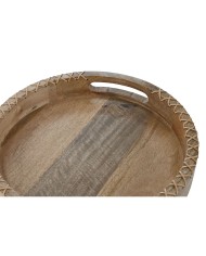 Vassoio per aperitivi Home ESPRIT Naturale Coloniale 30 x 30 x 5 cm Vassoio per aperitivi Home ESPRIT Naturale Coloniale 30 x 30 x 5 cm