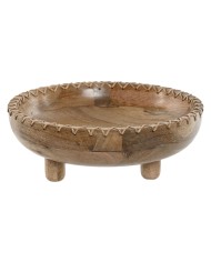 Mappamondo Home ESPRIT Azzurro Dorato Naturale Vintage 15 x 15 x 24 cm