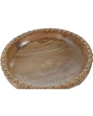 Centrotavola Home ESPRIT Naturale Legno di mango Coloniale 25 x 25 x 9 cm