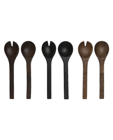 Utensili da cucina Home ESPRIT Legno di mango 30 x 2 x 8 cm (3 Unità) Utensili da cucina Home ESPRIT Legno di mango 30 x 2 x 8 cm (3 Unità)