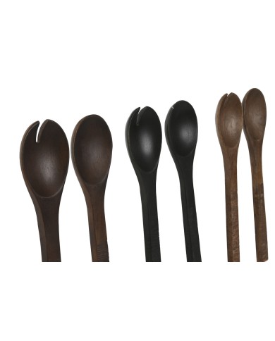 Utensili da cucina Home ESPRIT Legno di mango 30 x 2 x 8 cm (3 Unità)