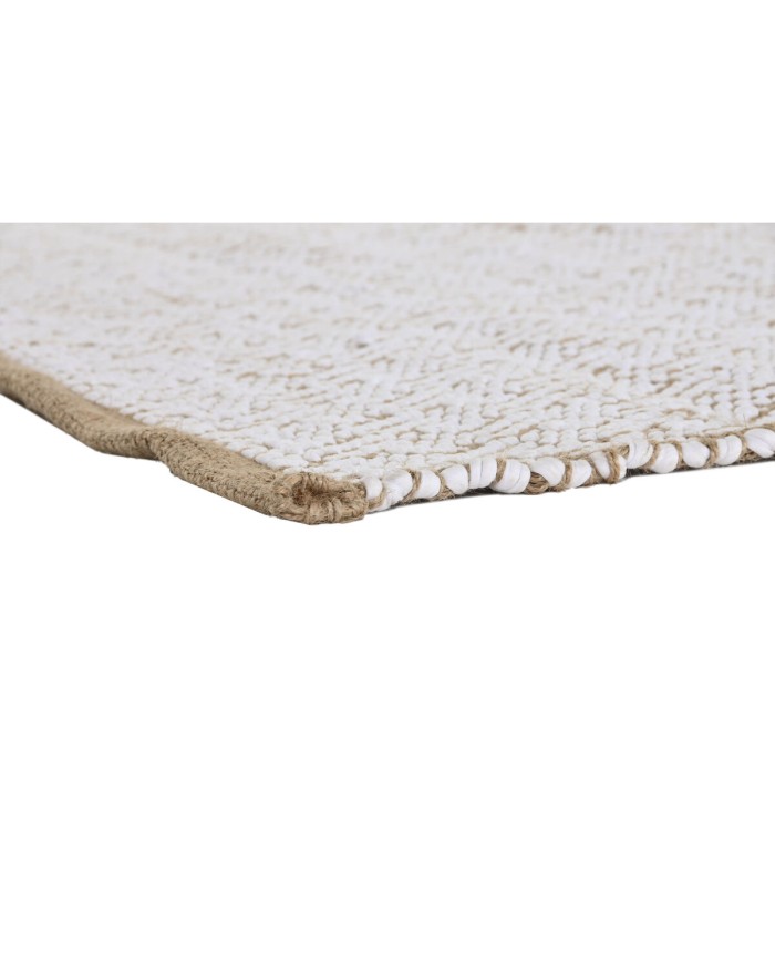 Tappeto Home ESPRIT Bianco Naturale 120 x 1 x 180 cm