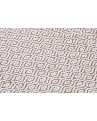 Tappeto Home ESPRIT Bianco Naturale 120 x 1 x 180 cm