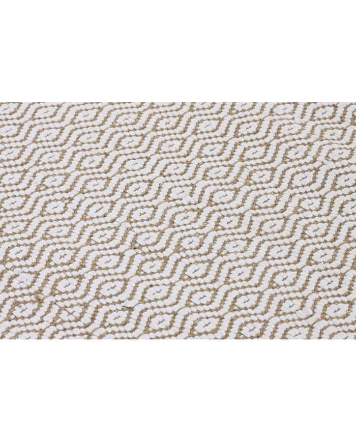Tappeto Home ESPRIT Bianco Naturale 120 x 1 x 180 cm