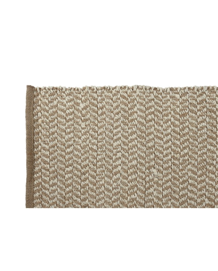 Tappeto Home ESPRIT Bianco Naturale 120 x 1 x 180 cm