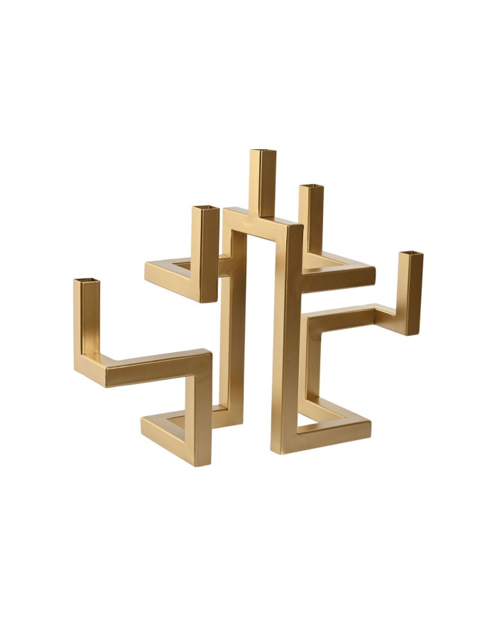 Candelabro Home ESPRIT Dorato Metallo Moderno 38 x 12 x 29 cm Candelabro Home ESPRIT Dorato Metallo Moderno 38 x 12 x 29 cm