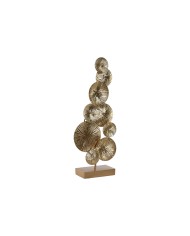 Statua Decorativa Home ESPRIT Dorato Cerchi 20 x 7,6 x 47 cm Statua Decorativa Home ESPRIT Dorato Cerchi 20 x 7,6 x 47 cm