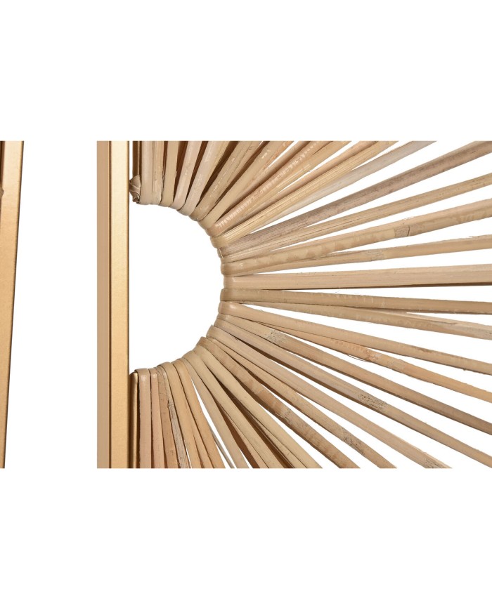 Decorazione da Parete Home ESPRIT Dorato Naturale 50 x 2 x 100 cm (2 Pezzi) Decorazione da Parete Home ESPRIT Dorato Naturale 50 x 2 x 100 cm (2 Pezzi)