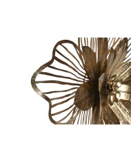Decorazione da Parete Home ESPRIT Dorato Moderno Fiore 51 x 6 x 51 cm (2 Unità) Decorazione da Parete Home ESPRIT Dorato Moderno Fiore 51 x 6 x 51 cm (2 Unità)