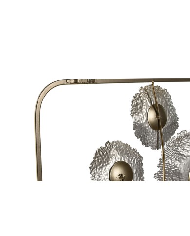 Decorazione da Parete Home ESPRIT Dorato Fiore 50 x 5 x 50 cm