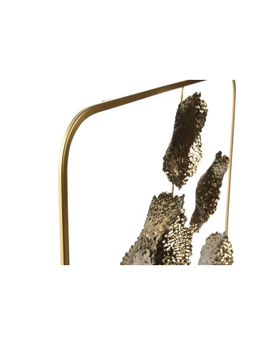 Decorazione da Parete Home ESPRIT Dorato Fiore 50 x 5 x 50 cm