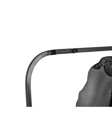 Decorazione da Parete Home ESPRIT Grigio Dorato Moderno Fiore 31 x 2,5 x 89,5 cm (2 Unità)