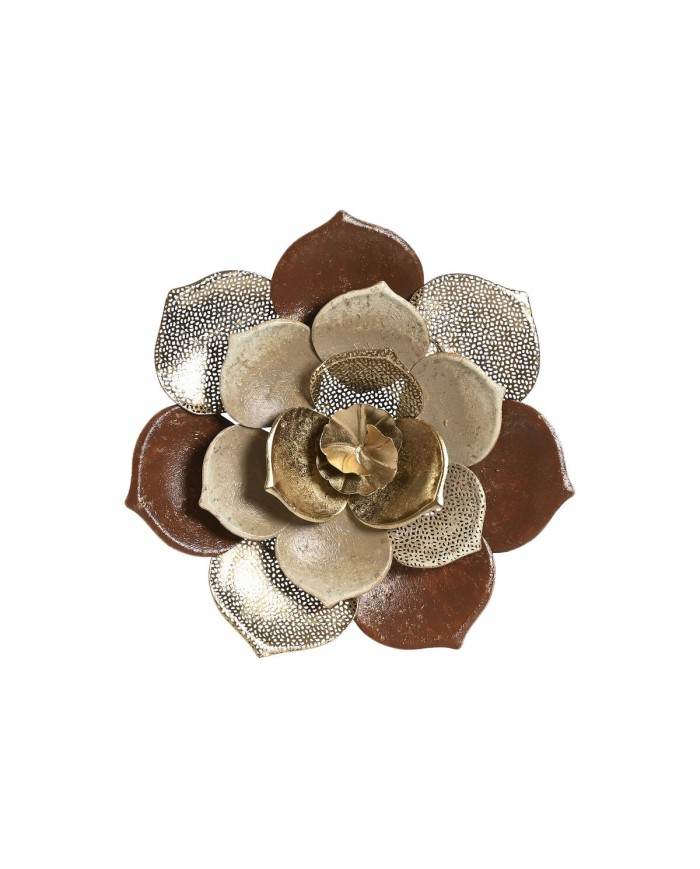 Decorazione da Parete Home ESPRIT Dorato Terracotta Moderno Fiore 51 x 6,5 x 51 cm Decorazione da Parete Home ESPRIT Dorato Terracotta Moderno Fiore 51 x 6,5 x 51 cm