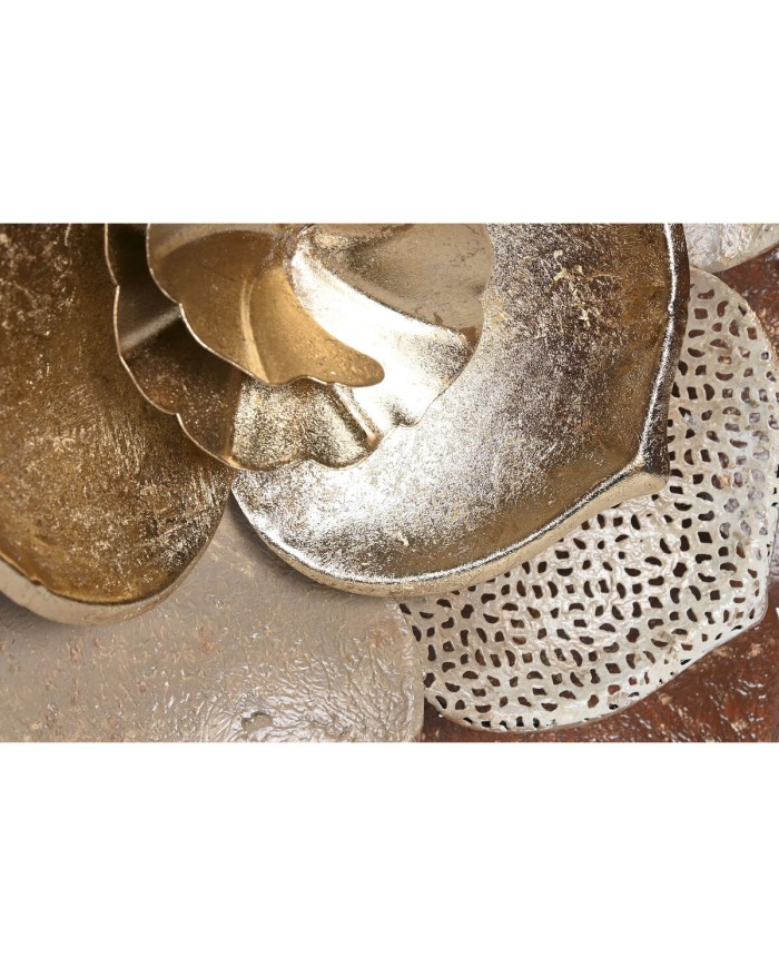 Decorazione da Parete Home ESPRIT Dorato Terracotta Moderno Fiore 51 x 6,5 x 51 cm Decorazione da Parete Home ESPRIT Dorato Terracotta Moderno Fiore 51 x 6,5 x 51 cm