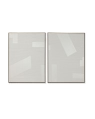 Quadro Home ESPRIT Marrone Beige Moderno Città 60 x 4 x 80 cm (6 Unità)