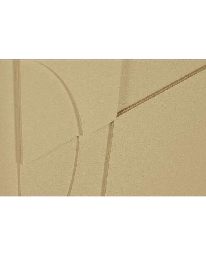 Quadro Home ESPRIT Senape Terracotta Astratto Città 55 x 4 x 75 cm (2 Unità)