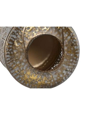 Set di Portacandele Home ESPRIT Dorato Metallo 24 x 24 x 32 cm