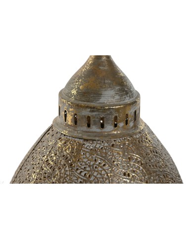 Set di Portacandele Home ESPRIT Dorato Metallo 23 x 23 x 34 cm