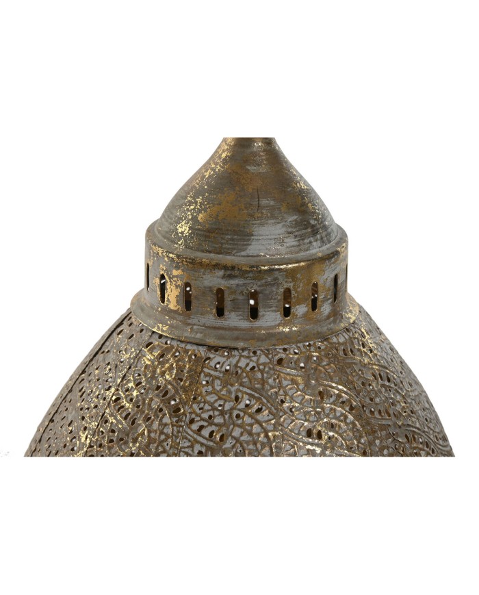 Set di Portacandele Home ESPRIT Dorato Metallo 23 x 23 x 34 cm