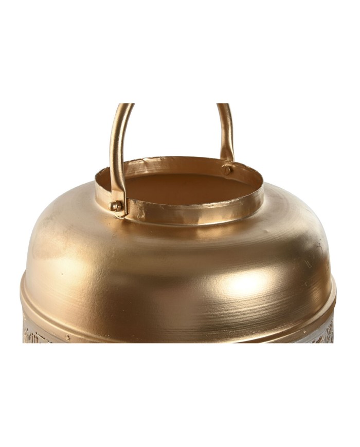 Set di Portacandele Home ESPRIT Bianco Dorato Metallo 25 x 25 x 49 cm Set di Portacandele Home ESPRIT Bianco Dorato Metallo 25 x 25 x 49 cm