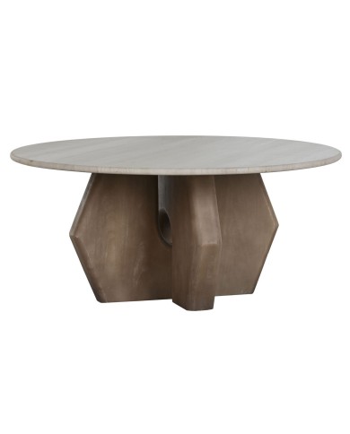 Tavolino da Caffè Home ESPRIT Marrone Beige 91 x 91 x 40 cm