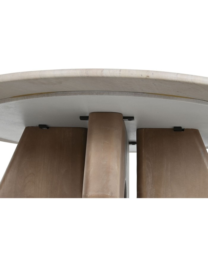 Tavolino da Caffè Home ESPRIT Marrone Beige 91 x 91 x 40 cm Tavolino da Caffè Home ESPRIT Marrone Beige 91 x 91 x 40 cm