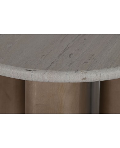 Tavolo aggiuntivo Home ESPRIT Legno Marmo 40 x 40 x 51 cm
